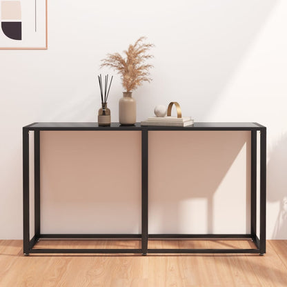 Console Table | Black | Tempered glass, powder-coated steel