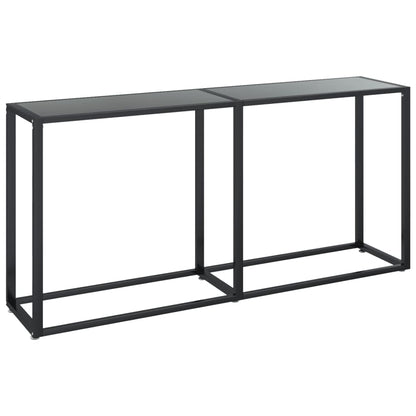 Console Table | Black | Tempered glass | 160x35x75.5cm | Simple