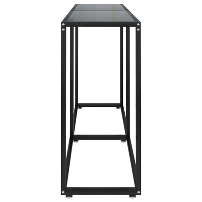 Console Table | Black | Tempered glass | 160x35x75.5cm | Simple