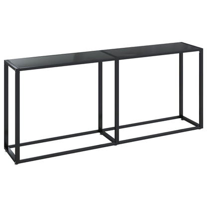 Console Table | Black | Tempered glass, powder-coated steel | Large
