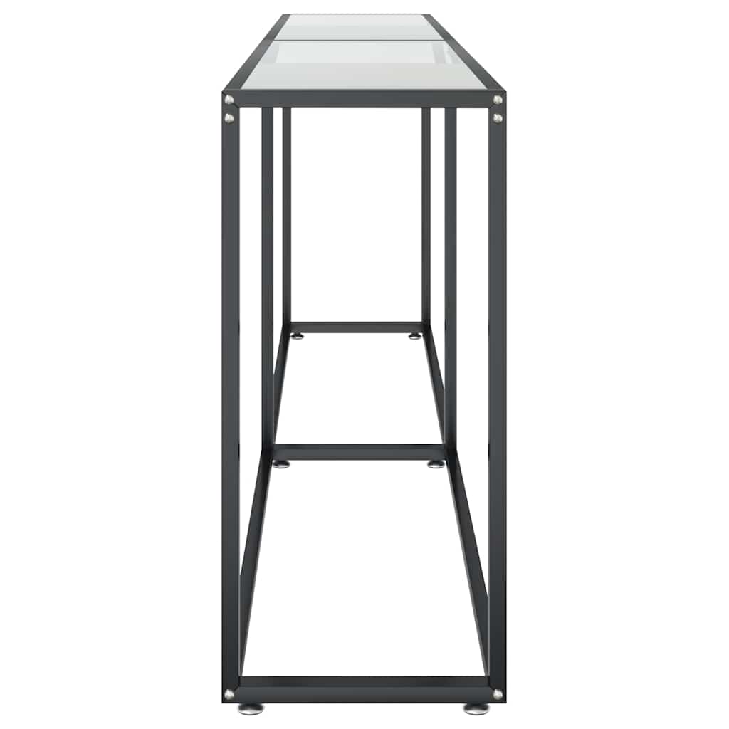 Console Table Transparent 200x35x75,5cm Tempered Glass