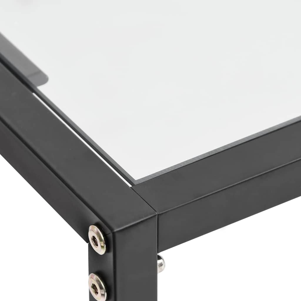 Console Table Transparent 200x35x75,5cm Tempered Glass