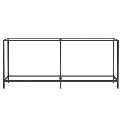 331702 vidaXL Console Table Transparent 180x35x75,5 cm Tempered Glass