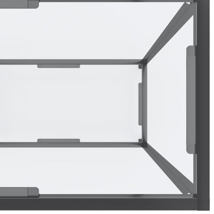 Console Table Transparent 180x35x75.5 cm Tempered Glass