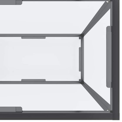 331702 vidaXL Console Table Transparent 180x35x75,5 cm Tempered Glass