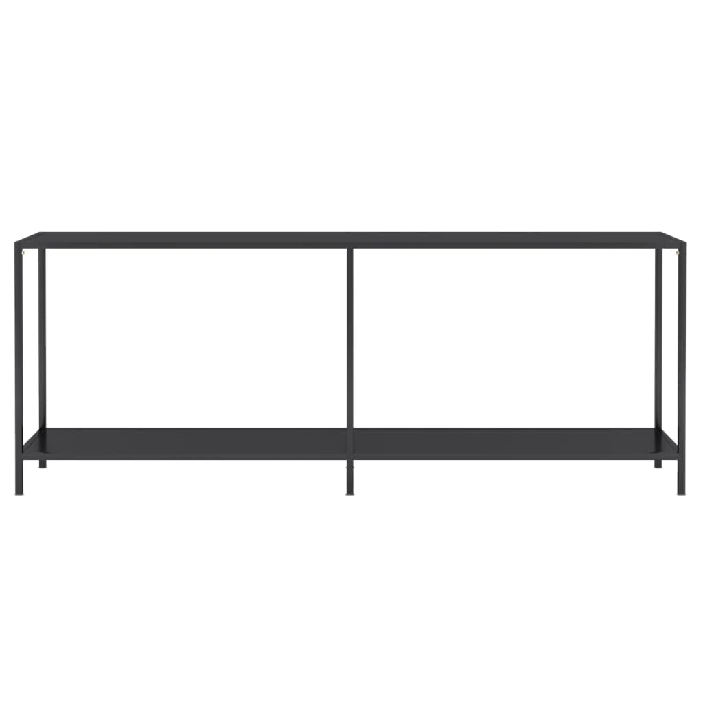 Console Table | Black | Tempered glass | 200 cm Length | Simple