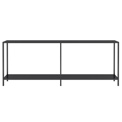 Console Table | Black | Tempered glass | 200 cm Length | Simple