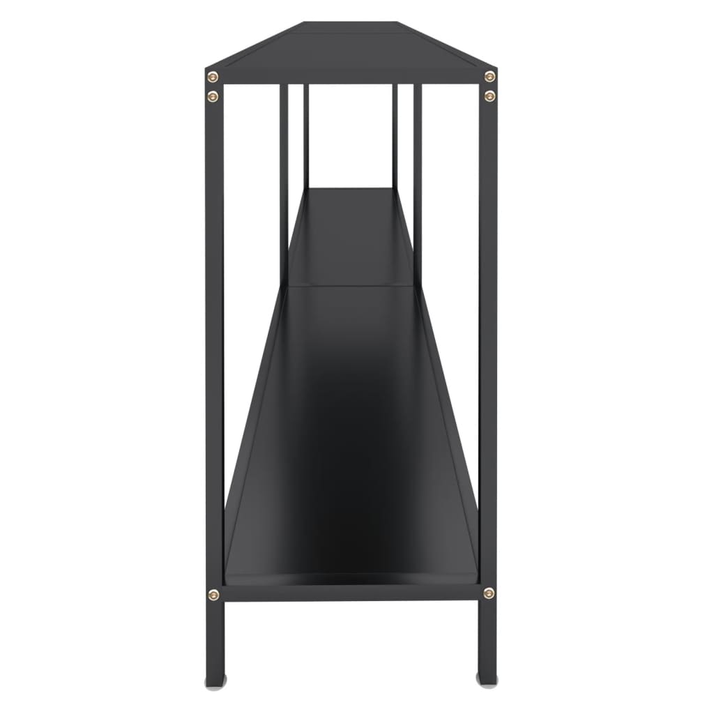 Console Table | Black | Tempered glass | 200 cm Length | Simple