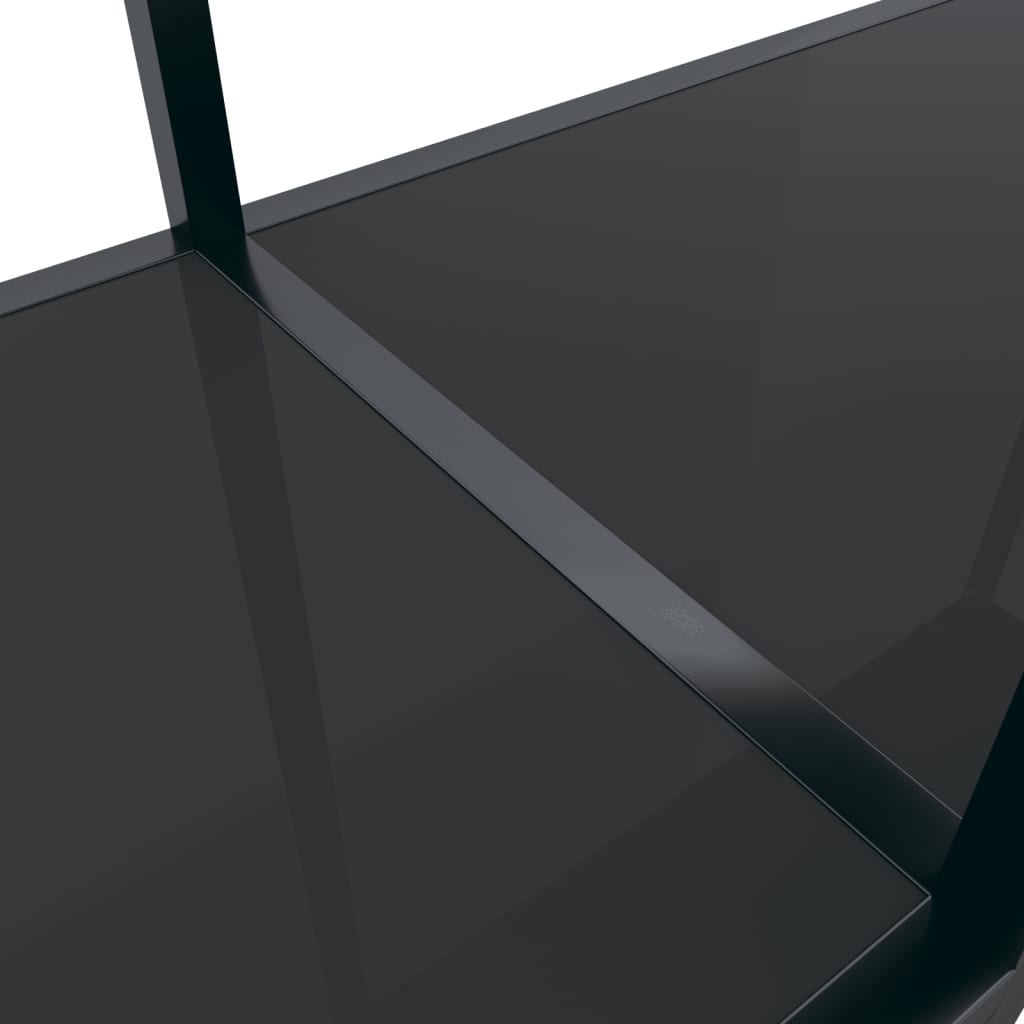Console Table | Black | Tempered glass | 200 cm Length | Simple