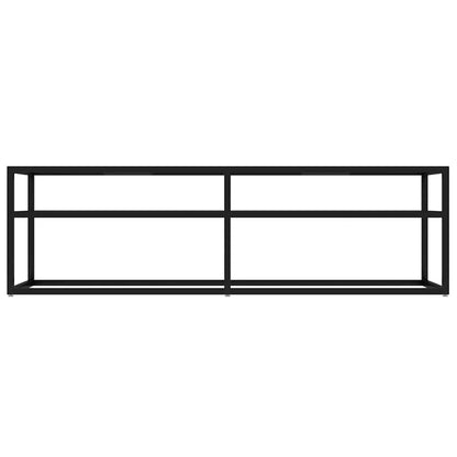 331715 vidaXL TV Cabinet Black 140x40x40,5 cm Tempered Glass