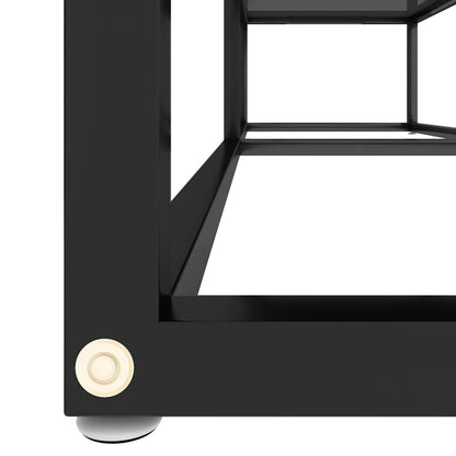 331715 vidaXL TV Cabinet Black 140x40x40,5 cm Tempered Glass