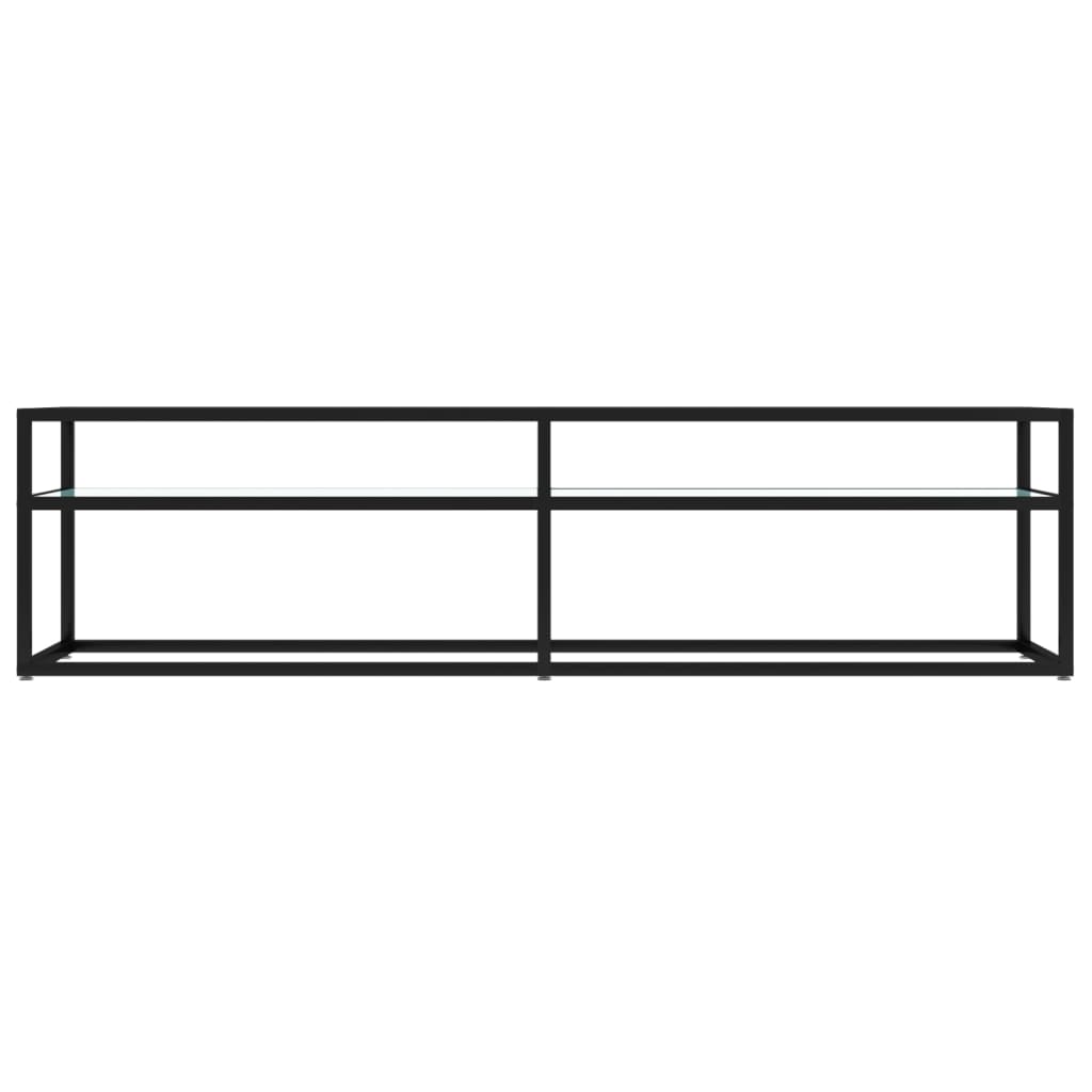TV Cabinet | White | Tempered Glass | Large | TV Cabinet | Rectangular