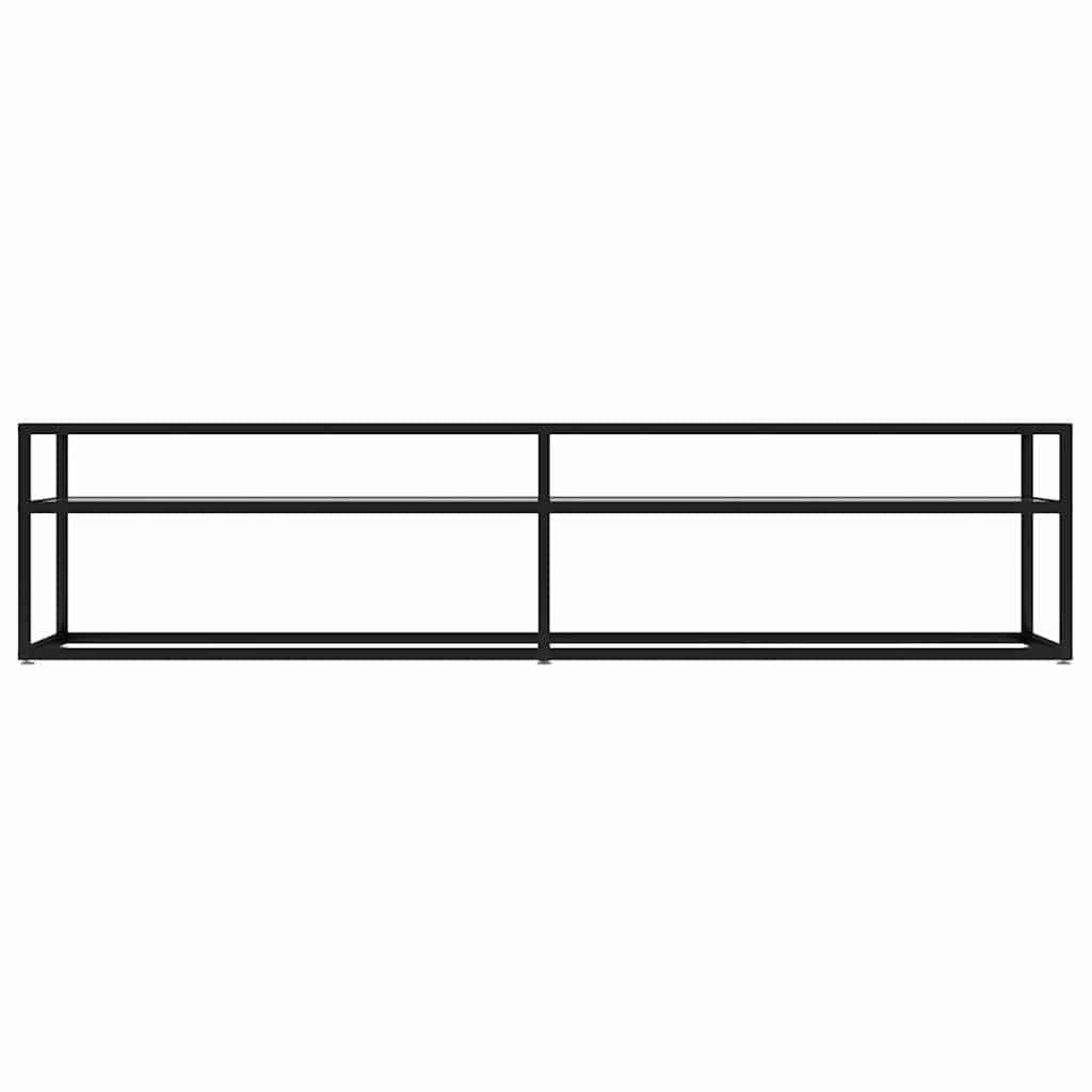 331722 vidaXL TV Cabinet Transparent 180x40x40,5 cm Tempered Glass
