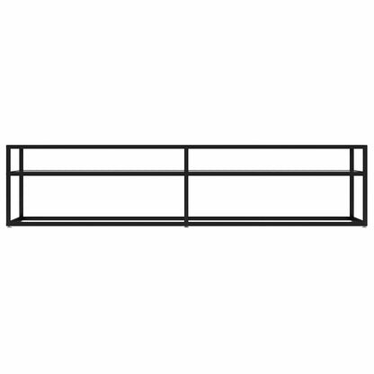 331722 vidaXL TV Cabinet Transparent 180x40x40,5 cm Tempered Glass