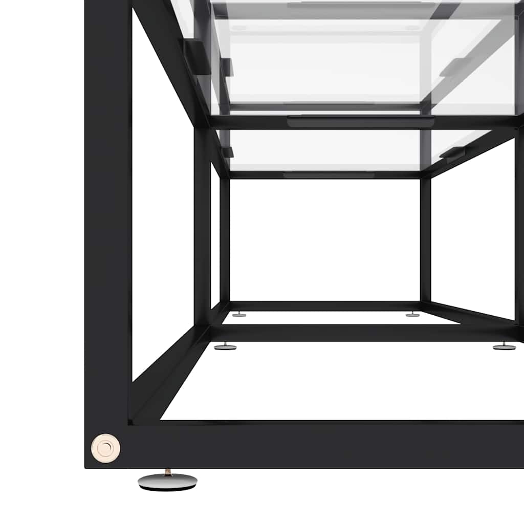 331722 vidaXL TV Cabinet Transparent 180x40x40,5 cm Tempered Glass