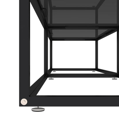 TV Cabinet | Black | Tempered glass, powder-coated steel | Large