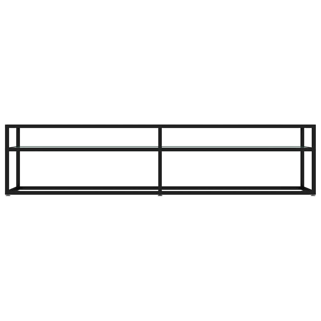 TV Cabinet White Marble 180x40x40,5 cm Tempered Glass