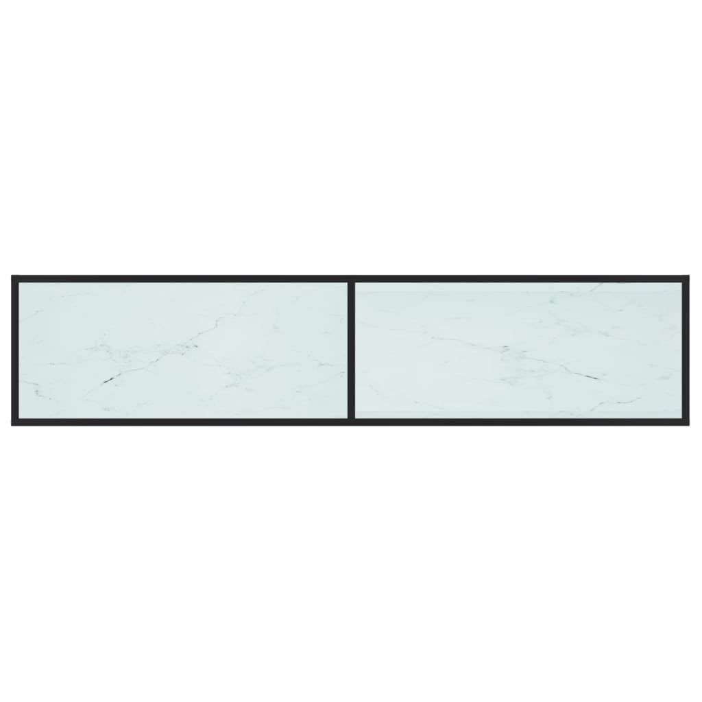Tv Cabinet | Black and white marble | Tempered glass, powder-coated steel