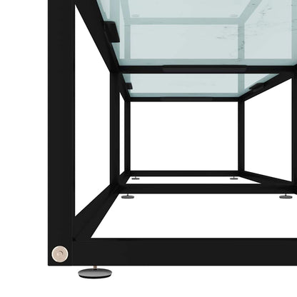 TV Cabinet White Marble 180x40x40,5 cm Tempered Glass