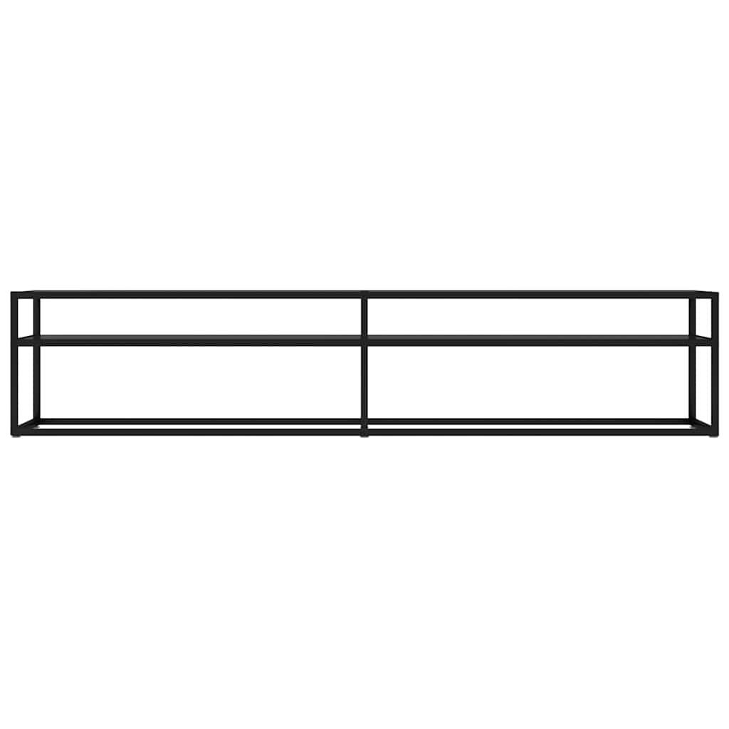 TV Cabinet Black 200x40x40,5 cm Tempered Glass