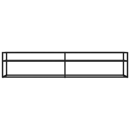 TV Cabinet Black 200x40x40,5 cm Tempered Glass