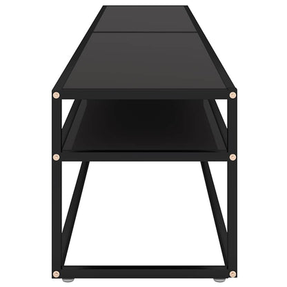 TV Cabinet Black 200x40x40,5 cm Tempered Glass