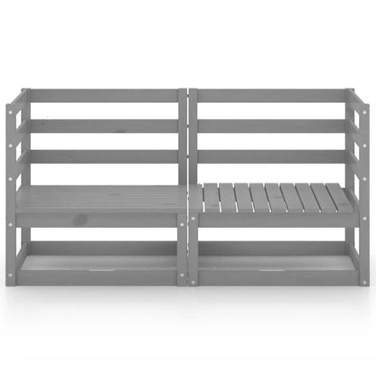 Garden Sofa | Grey | Solid pinewood | 70 x 70 x 67 cm | Modular