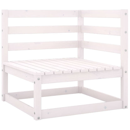 Garden Lounge Set | White | Solid pinewood | Modular | Garden Lounge Set