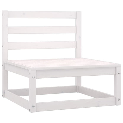 Garden Lounge Set | White | Solid pinewood | Modular | Garden Lounge Set