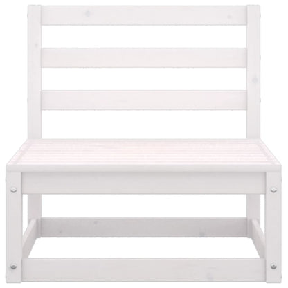 Garden Lounge Set | White | Solid pinewood | Modular | Garden Lounge Set