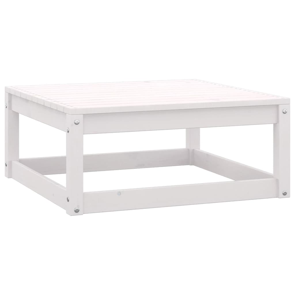 Garden Lounge Set | White | Solid pinewood | Modular | Garden Lounge Set