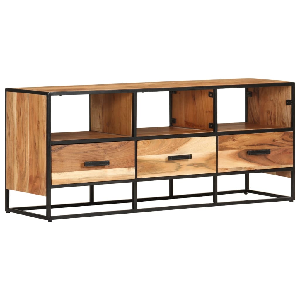 327448 vidaXL TV Cabinet 110x30x45 cm Solid Acacia Wood
