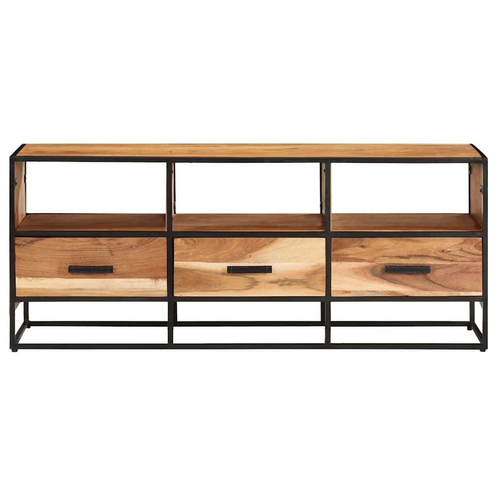 327448 vidaXL TV Cabinet 110x30x45 cm Solid Acacia Wood
