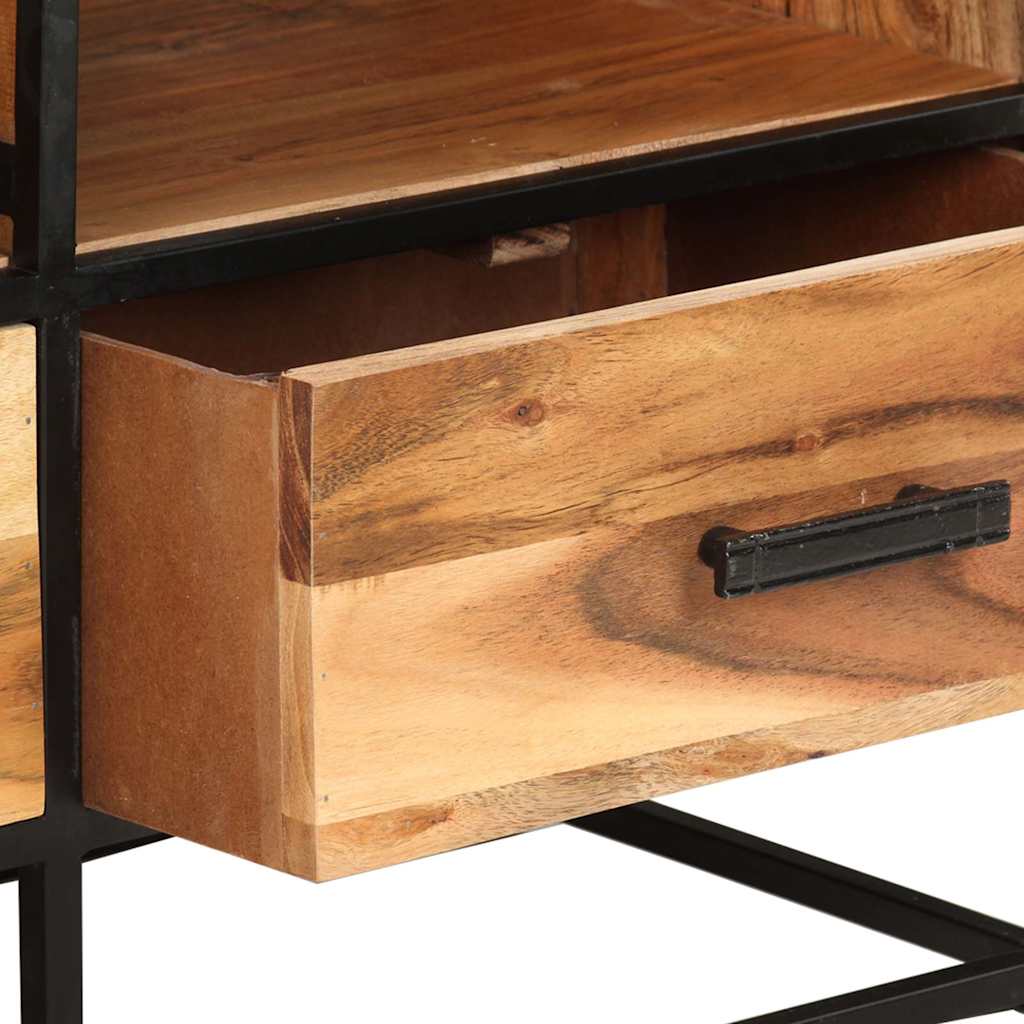 327448 vidaXL TV Cabinet 110x30x45 cm Solid Acacia Wood