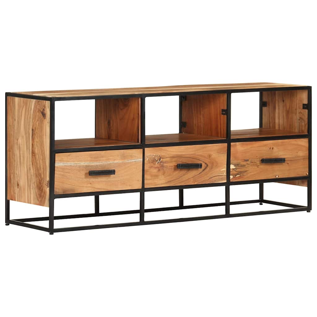 327448 vidaXL TV Cabinet 110x30x45 cm Solid Acacia Wood