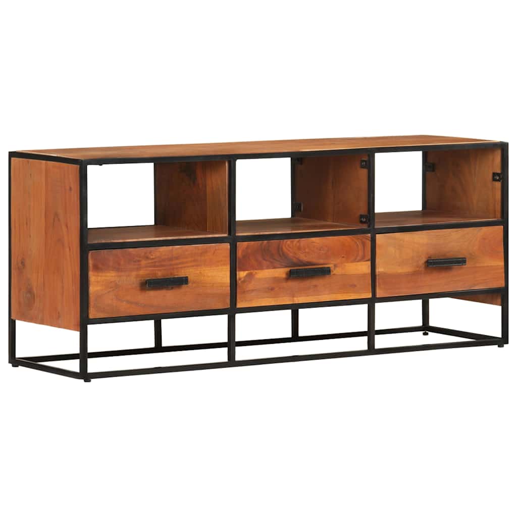 327450 vidaXL TV Cabinet 110x30x45 cm Solid Acacia Wood