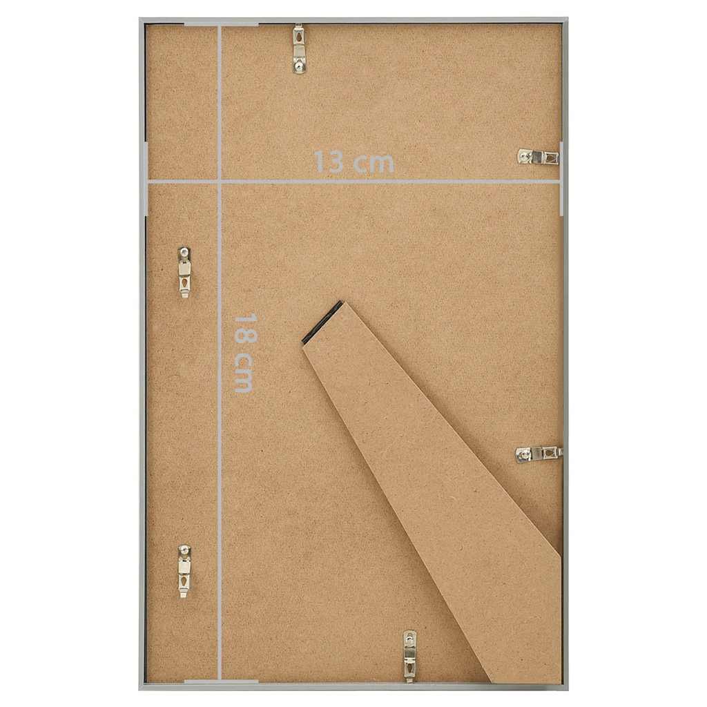 Photo Frames Collage 3 pcs for Table Silver 13x18cm MDF