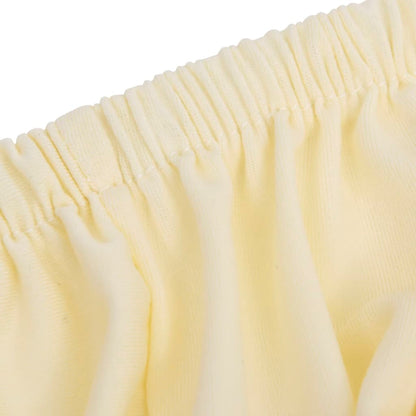Stretch Couch Slipcover Cream Polyester Jersey