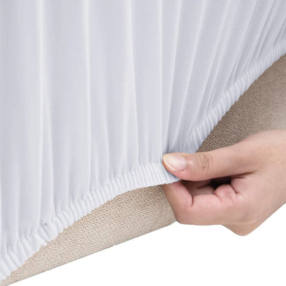 Stretch Couch Slipcover White Polyester Jersey