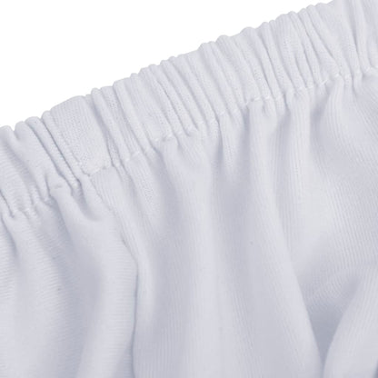 Stretch Couch Slipcover White Polyester Jersey