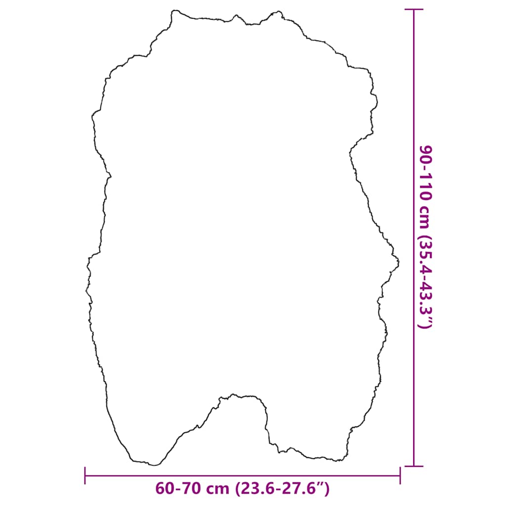 Icelandic Sheepskin Chair Cover Cream 70x110 cm