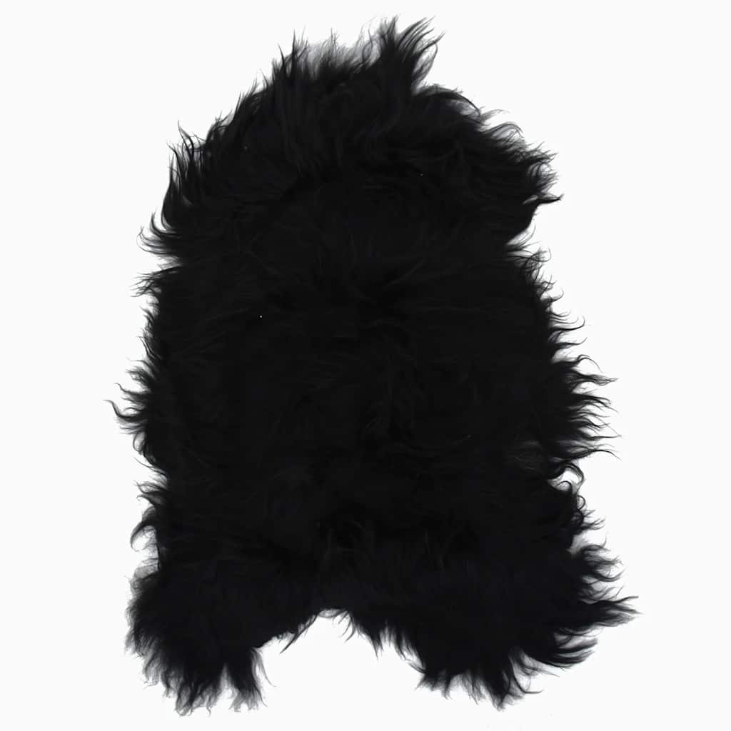 Icelandic Sheepskin Chair Cover Black 70x110 cm