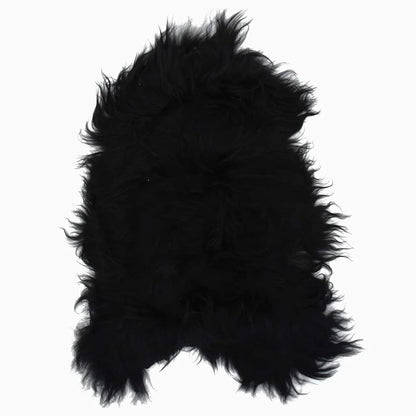 Icelandic Sheepskin Chair Cover Black 70x110 cm