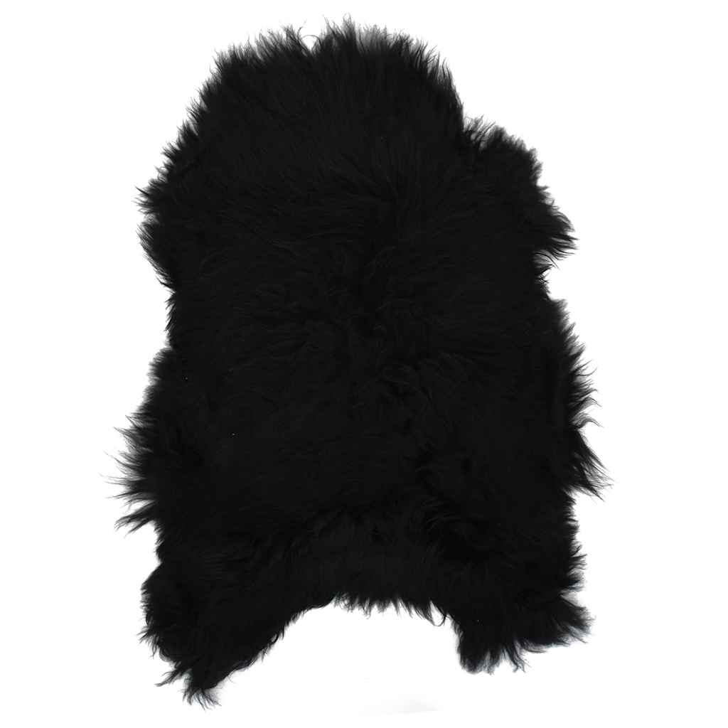 Icelandic Sheepskin Chair Cover Black 70x110 cm