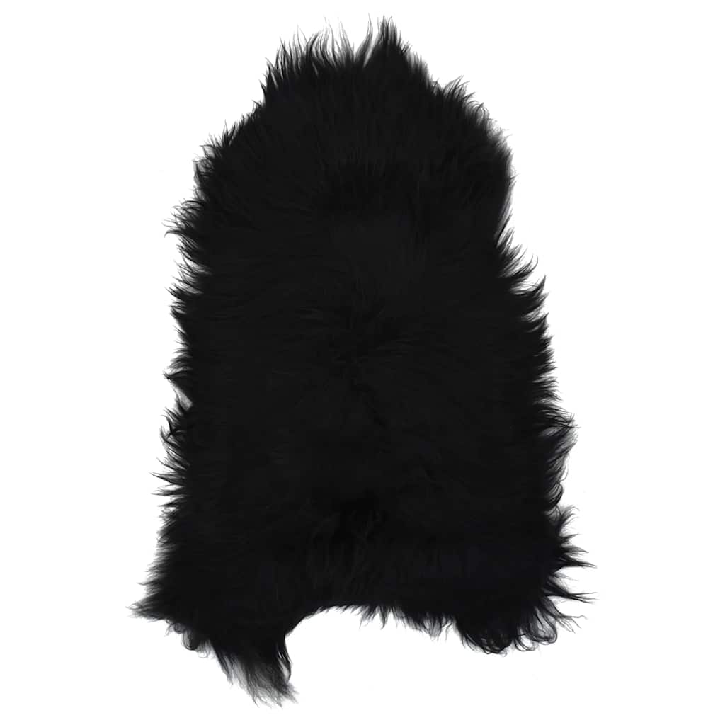 Icelandic Sheepskin Chair Cover Black 70x110 cm
