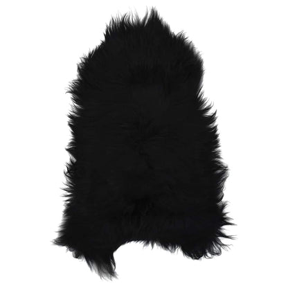 Icelandic Sheepskin Chair Cover Black 70x110 cm
