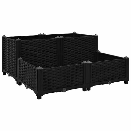 316538 vidaXL Raised Bed 80x80x38 cm Polypropylene