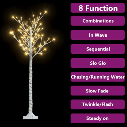 Christmas Tree 156 LEDs 1.5 m Warm White Willow Indoor Outdoor