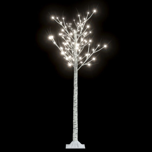 Christmas Tree 156 LEDs 1.5 m Cold White Willow Indoor Outdoor