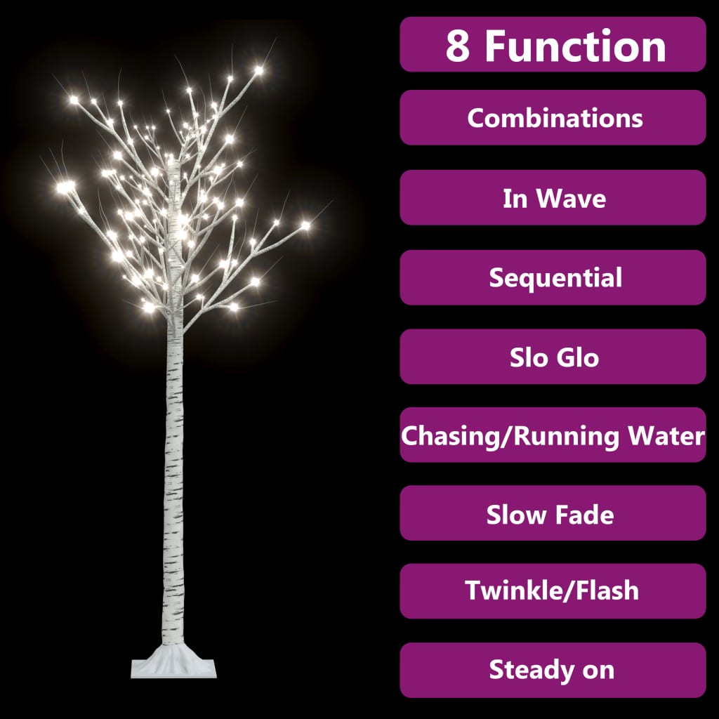 Christmas Tree 156 LEDs 1.5 m Cold White Willow Indoor Outdoor